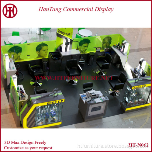 Fashion mall salon barber kiosk design